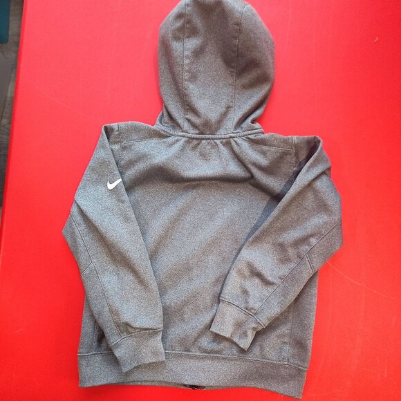 Nike Dri-Fit hoodie grey kids' size M 5-6 years - Picture 3 of 4